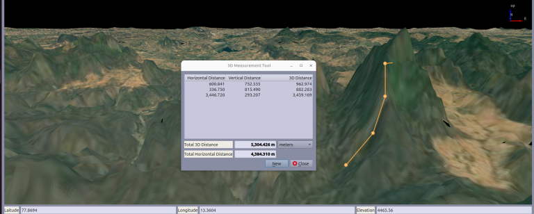 PrithviGIS 3D Map Display