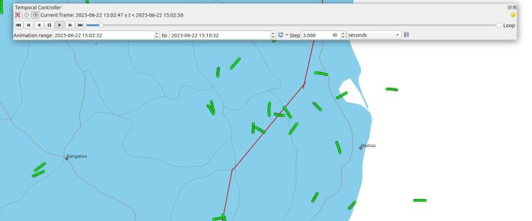PrithviGIS - Time Based Tracks Playback Start