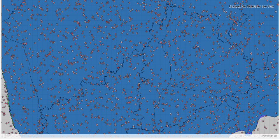 display-moving-aircrafts-qt-arcgis-map-sdk-Manya Technologies