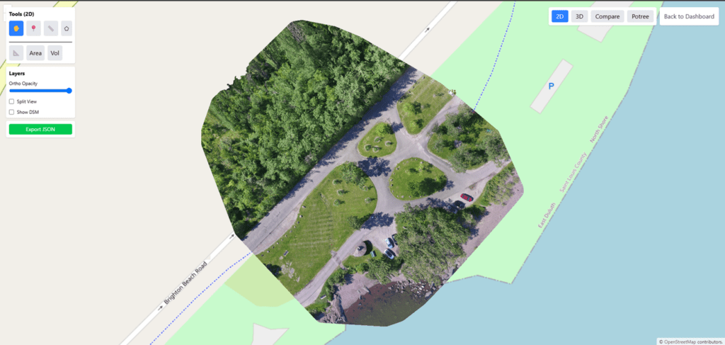 Orthomosaic Display - Manya Technologies