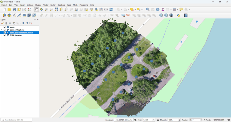Orthomosaic - QGIS - Manya Technologies